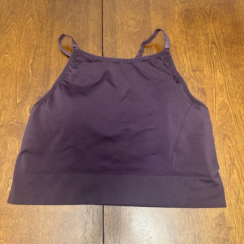 Athleta Purple High Neck Sports Bra